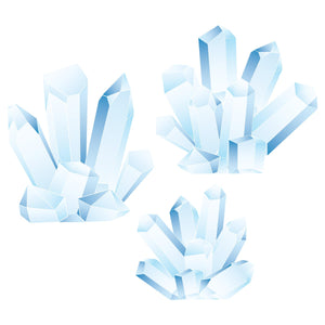 Winter Wonderland Ice Crystal Stand-Up Decoration (3/Case)