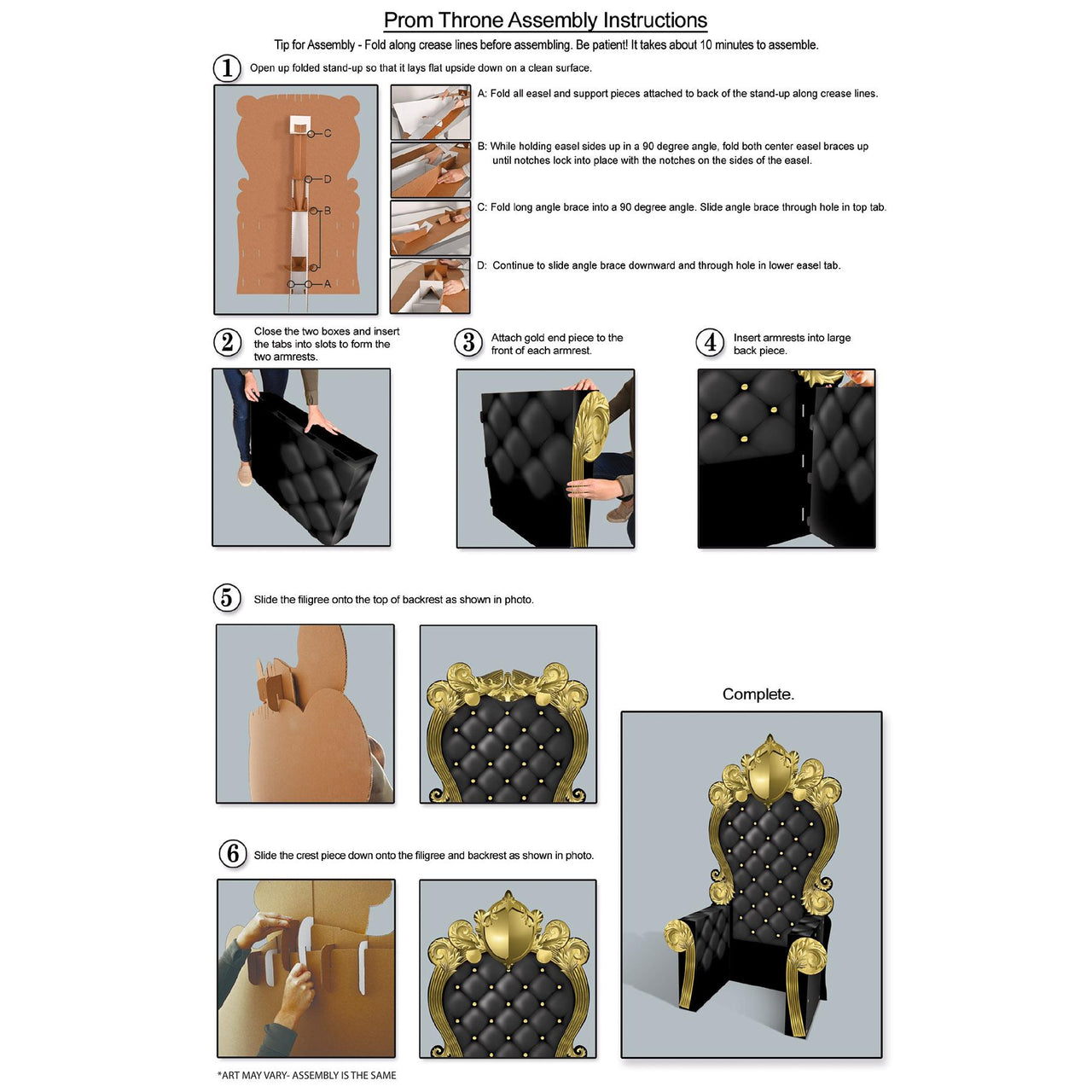 Beistle 3-D Winter Wonderland Ice Crystal Throne Prop - Prom Photo Prop 85.75x45.25 inch