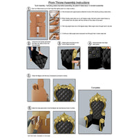 Beistle 3-D Winter Wonderland Ice Crystal Throne Prop - Prom Photo Prop 85.75x45.25 inch