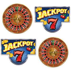 Casino Hang Roulette Wheels & Jackpot Signs 