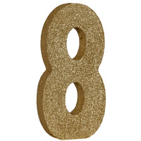 Beistle 3-D Glittered 8 Centerpiece gold - 8 inch x 49 inch - Birthday-Age Specific Centerpieces