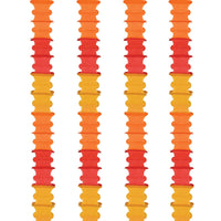 Ceiling Drops golden-yellow, orange, red (4 Per Package)