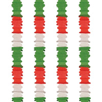 Ceiling Drops red, white, green (4 Per Package)