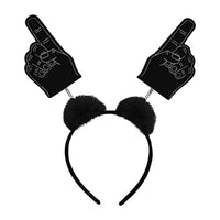 #1 Hand Boppers with Marabou in Black