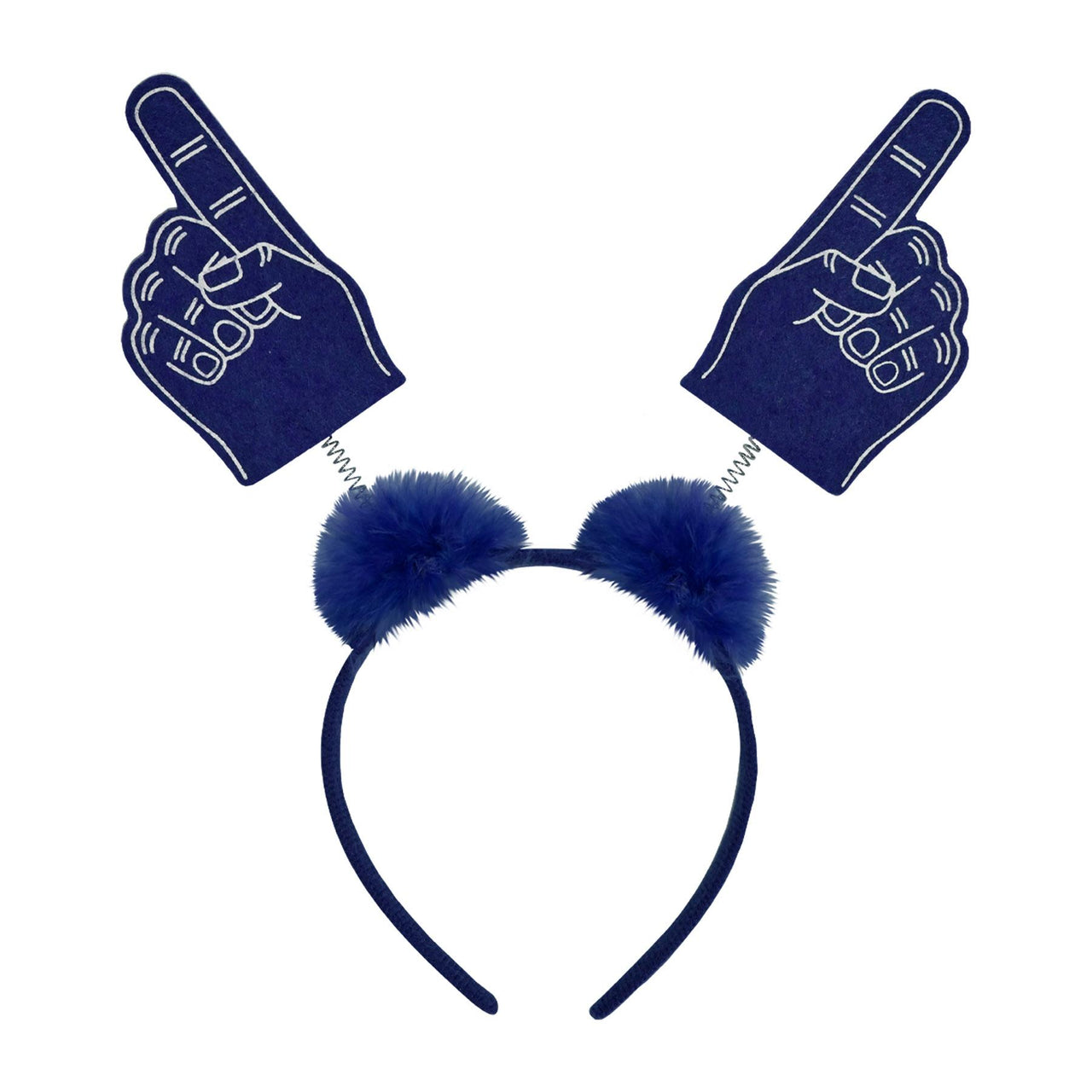 #1 Hand Boppers with Marabou in Blue