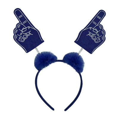 #1 Hand Boppers with Marabou in Blue