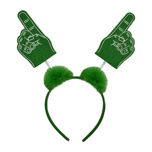 #1 Hand Boppers with Marabou in Green