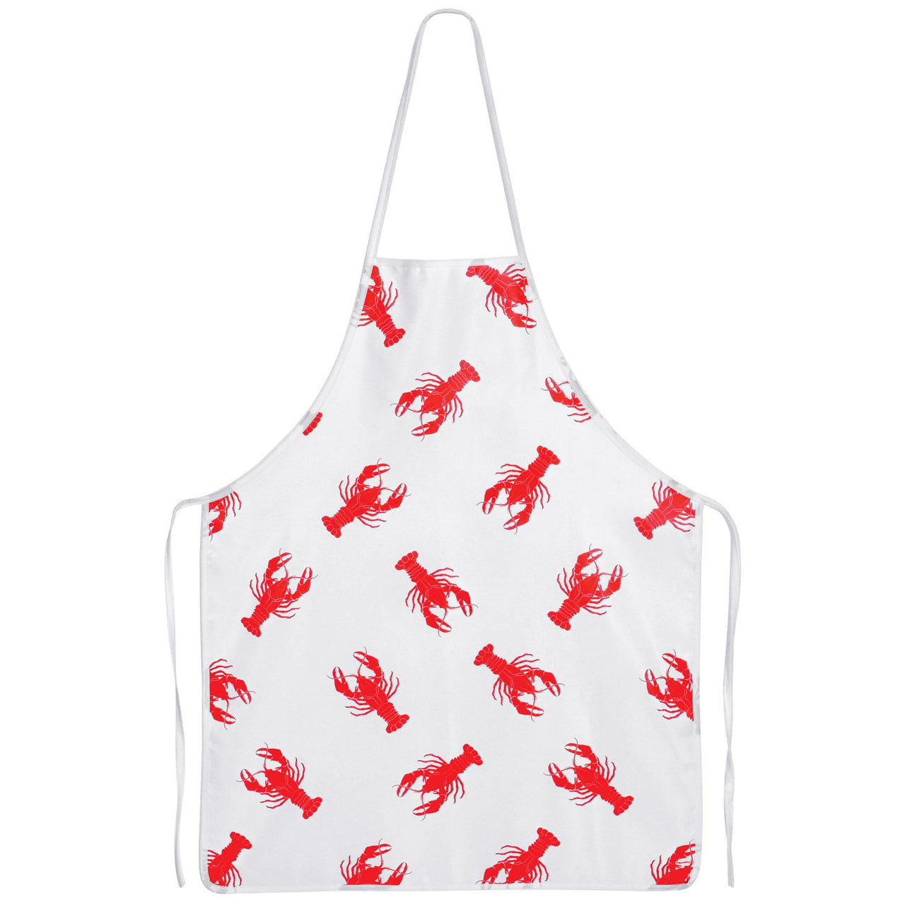 Crawfish Fabric Novelty Apron - Mardi Gras Crawfish Apron