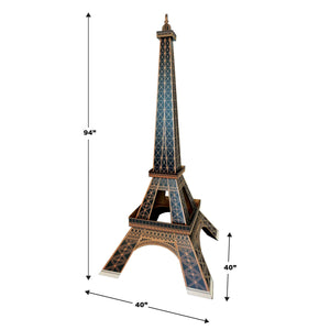 Beistle 3-D Eiffel Tower Prop - 94 inch x 40 inch, French Themed Decorations, 1/pkg, 4/case
