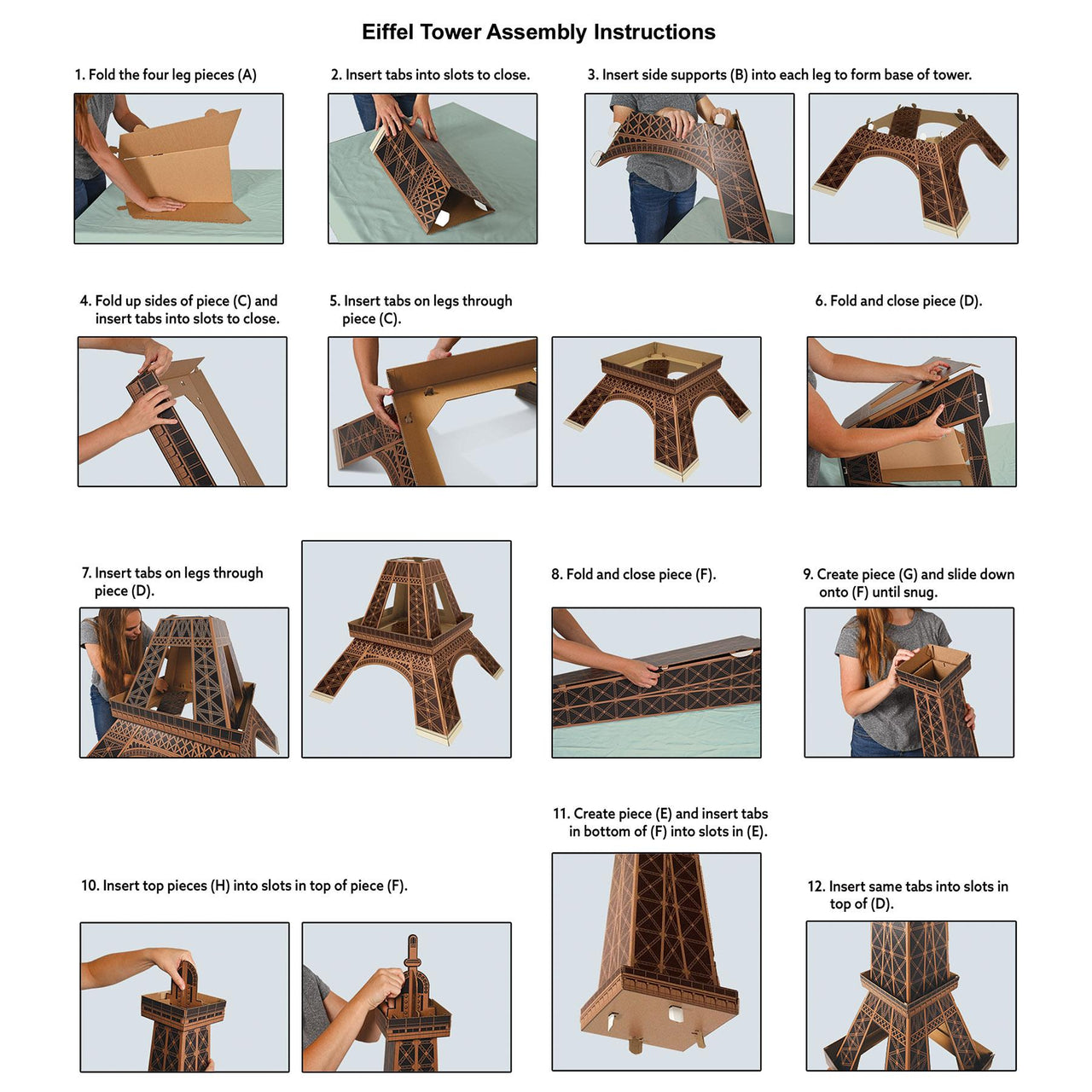 Beistle 3-D Eiffel Tower Prop - 94 inch x 40 inch, French Themed Decorations, 1/pkg, 4/case