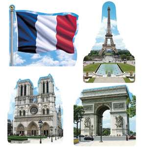 French Cutouts printed 2 sides (4 Per Package)