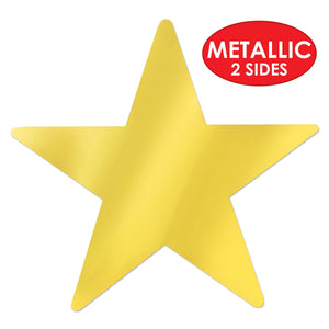 Bulk Gold Metallic Star Cutouts (Case of 144) by Beistle