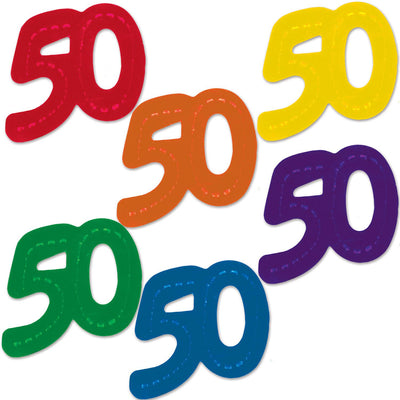Beistle Jumbo 50th Birthday Party Confetti (12/Pkg)
