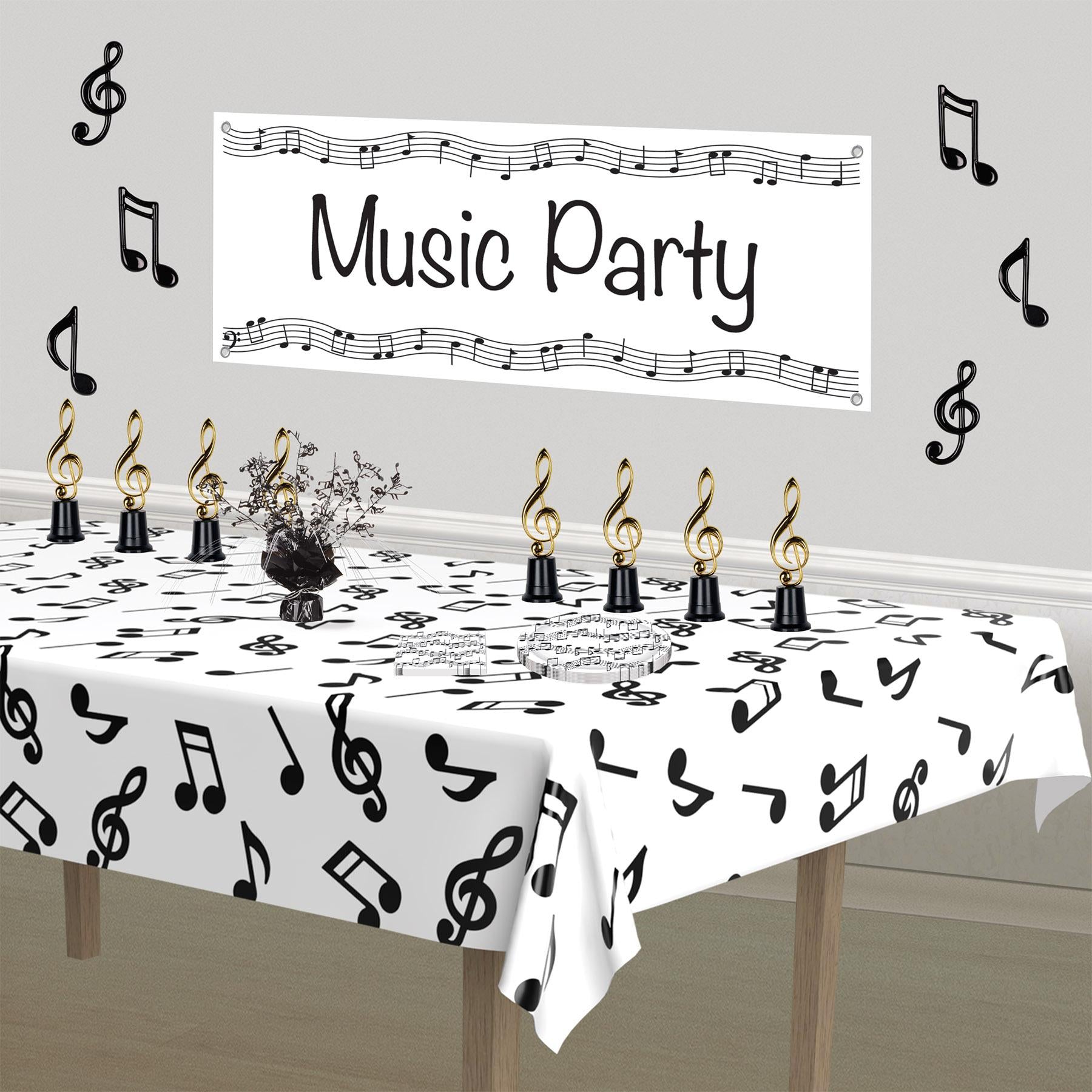 Beistle Molded Plastic Musical Party Notes – Bulk Party Supplies