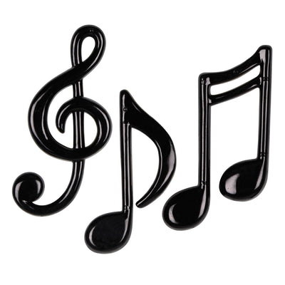 Beistle Molded Plastic Musical Party Notes (3/Pkg)