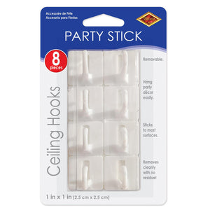 Bulk Party Stick Ceiling Hooks (Case of 96) by Beistle