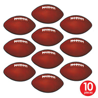 Bulk Football Party Mini Football Cutouts (Case of 240) by Beistle