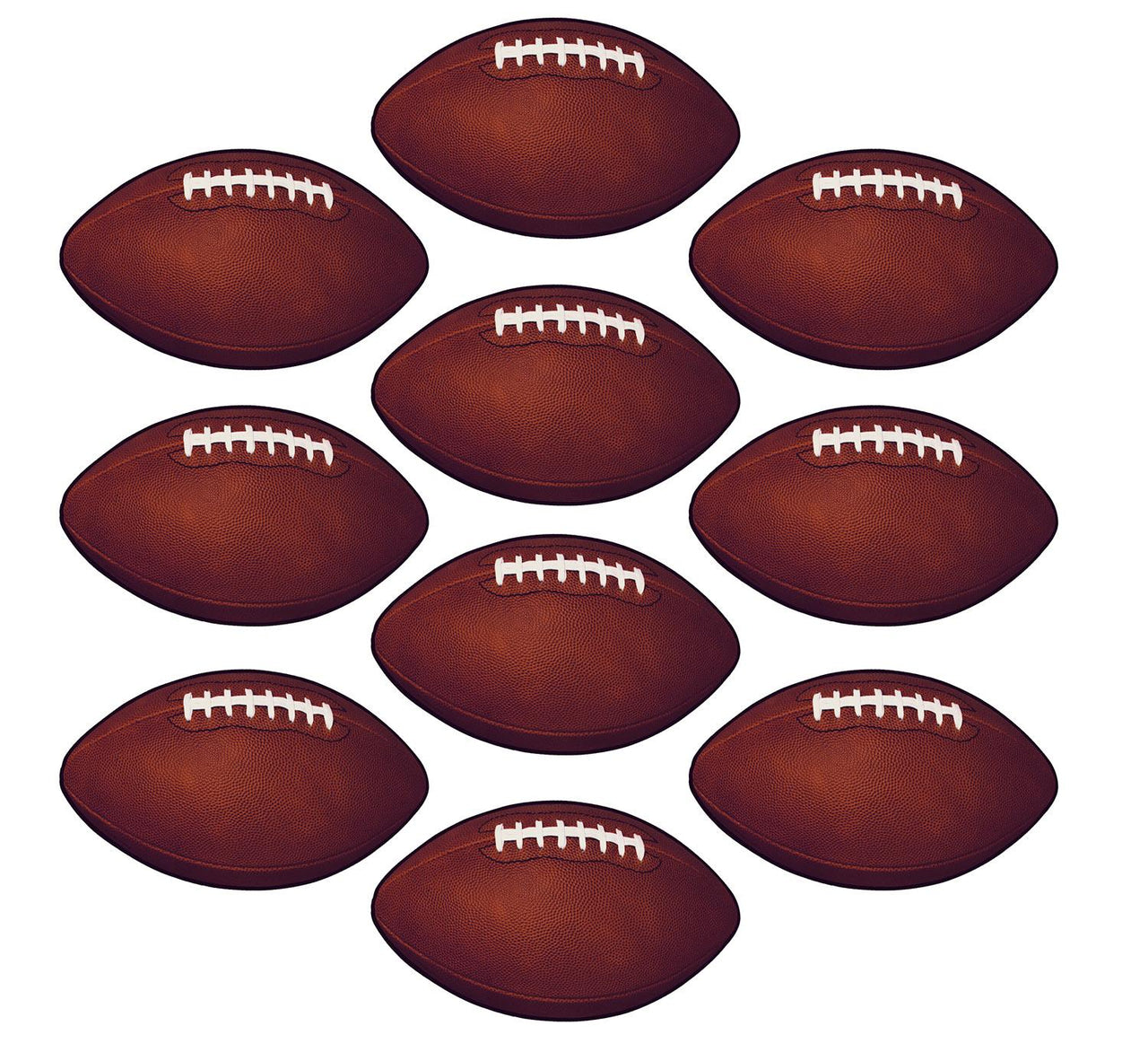 Beistle Mini Football Party Cutouts (10/Pkg)