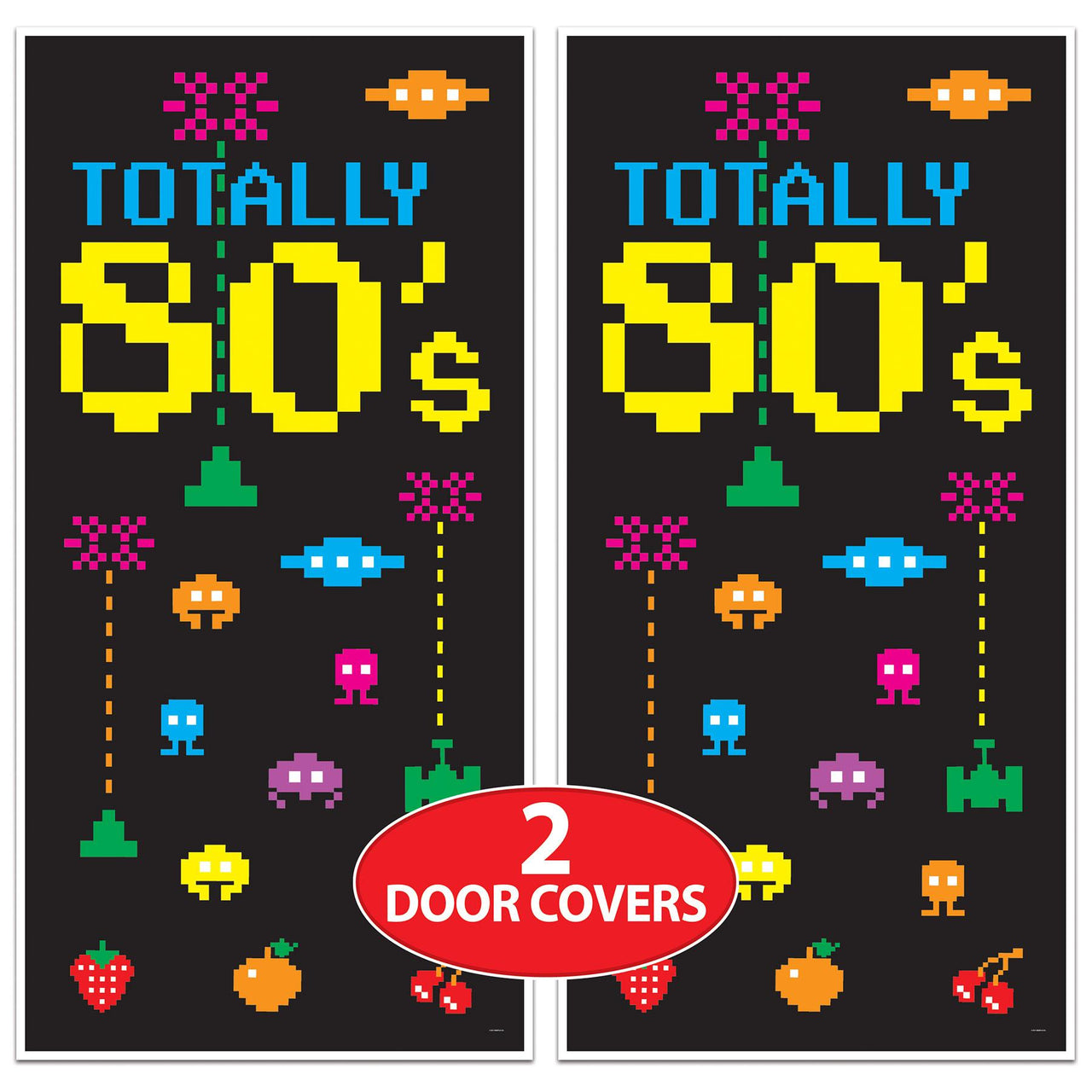 Bulk Totally 80's Door Cover (Case of 12) by Beistle