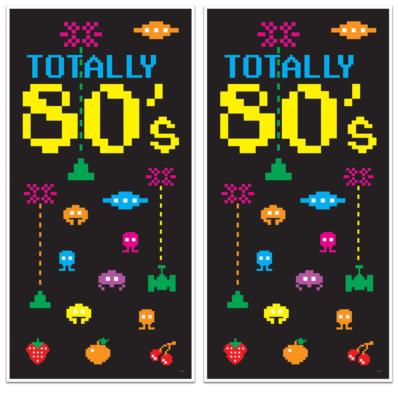 Bulk Totally 80's Door Cover (Case of 12) by Beistle