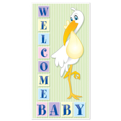 Beistle Welcome Baby Door Cover