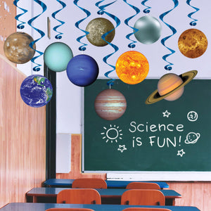 Back to School Decorations - Solar System Whirls