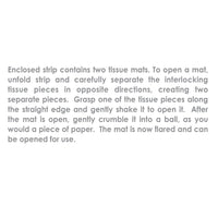 Bulk Easter Party Green Tissue Grass Mats (Case of 24) by Beistle