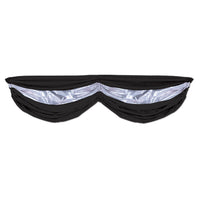Beistle Black & Silver Party Fabric Bunting