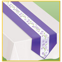 Beistle Spring Tulips Fabric Party Table Runner