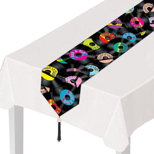 Beistle Printed Rock & Roll Paper Party Table Runner