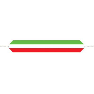 Fiesta Printed Red - White & Green Paper Table Runner