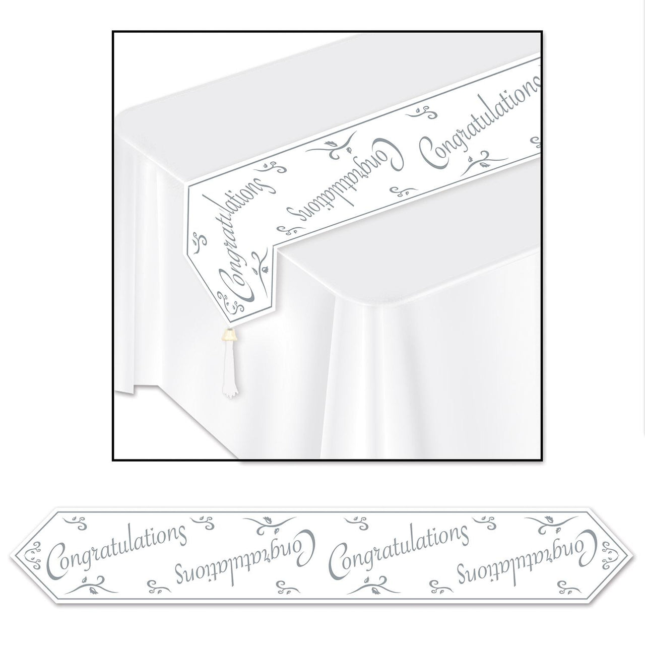 Beistle Printed Congratulations Paper Table Runner