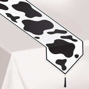 Beistle Printed Cow Print Paper Party Table Runner