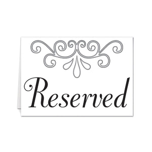 Beistle Reserved Table Cards (4/Pkg)