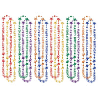 Happy Birthday Bead Necklaces - assorted colors