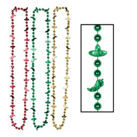 Beistle Fiesta Bead Necklaces - Assorted colors (6/Pkg)