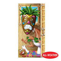 Tiki Man Restroom Door Cover