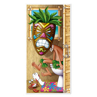 Beistle Luau Party Tiki Man Restroom Door Cover