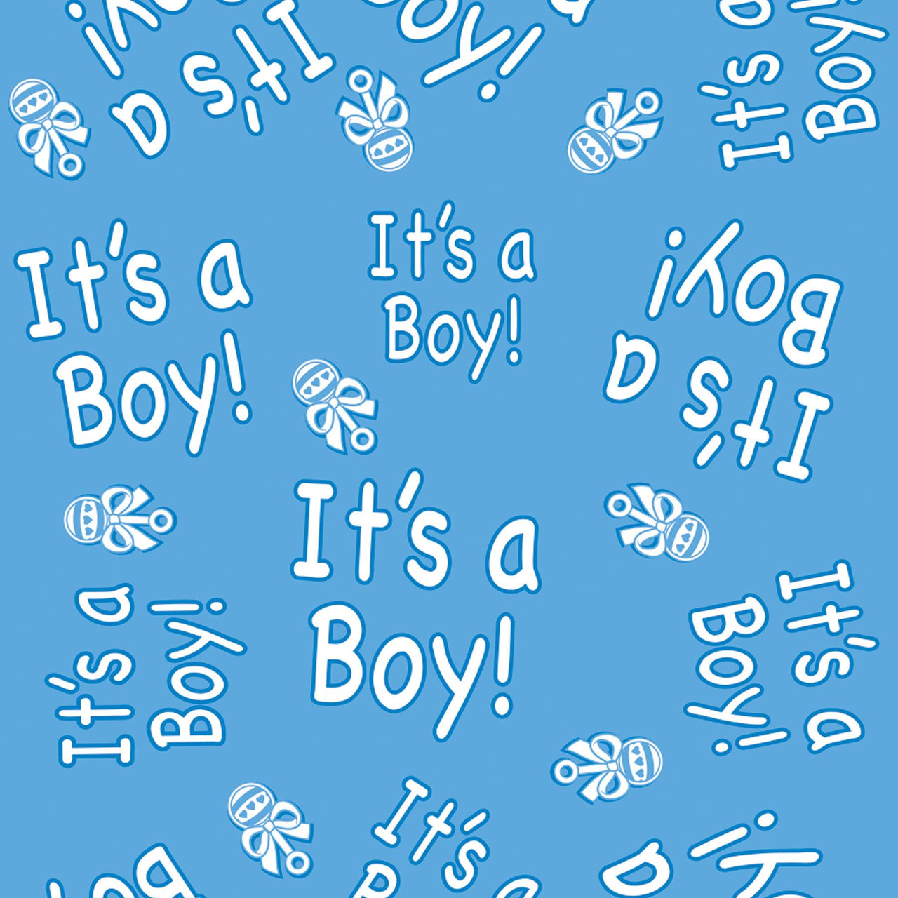 Bulk It's A Boy! Tablecover (Case of 12) by Beistle