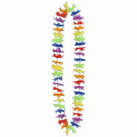 Beistle Luau Party Silk 'N Petals Rainbow Floral Lei