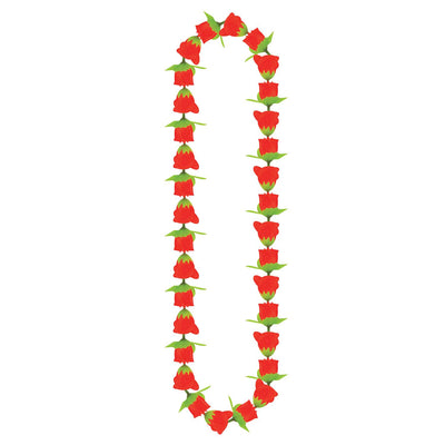 Beistle Luau Party Rose Fabric Lei