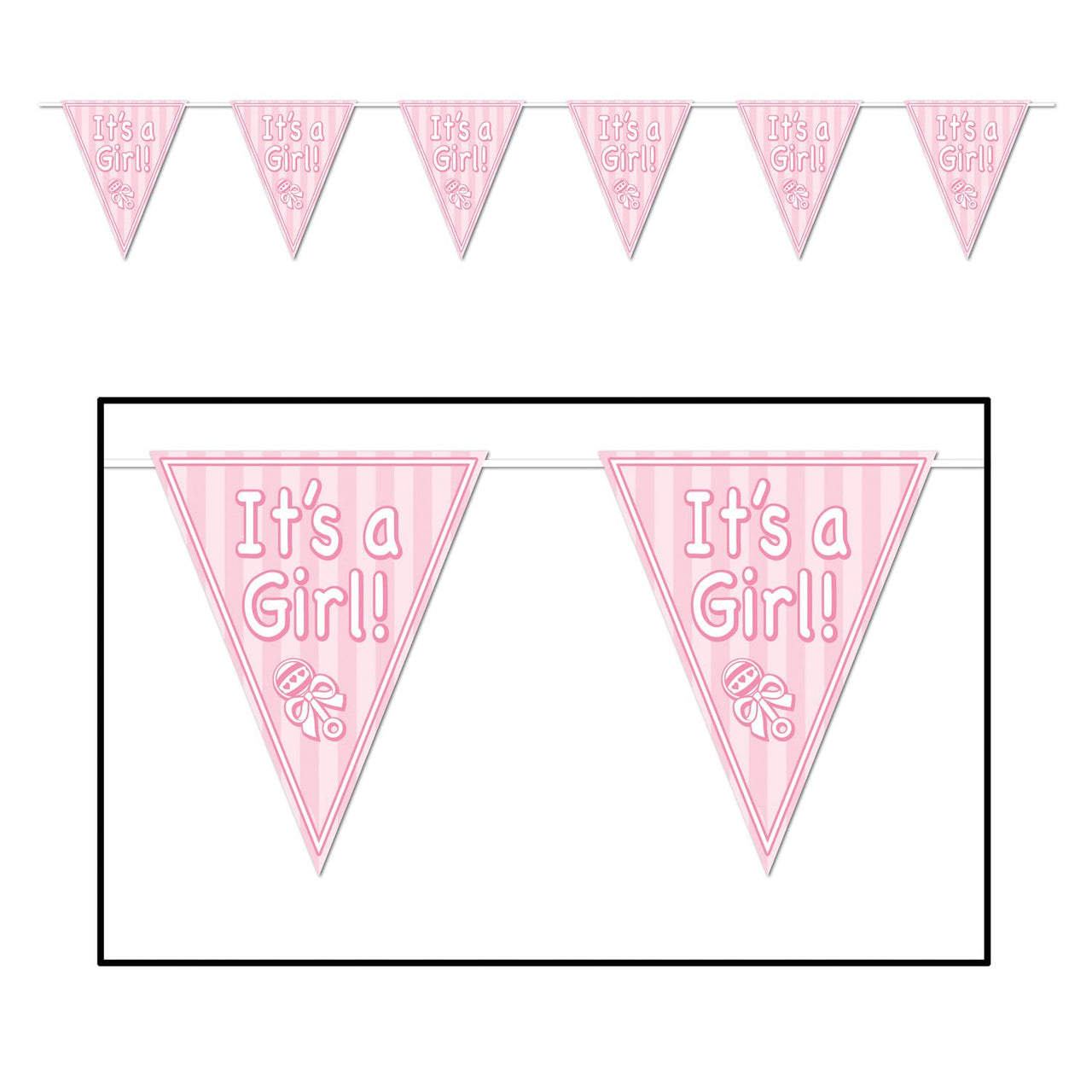 Beistle It's A Girl! Pennant Banner