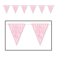 Beistle It's A Girl! Pennant Banner