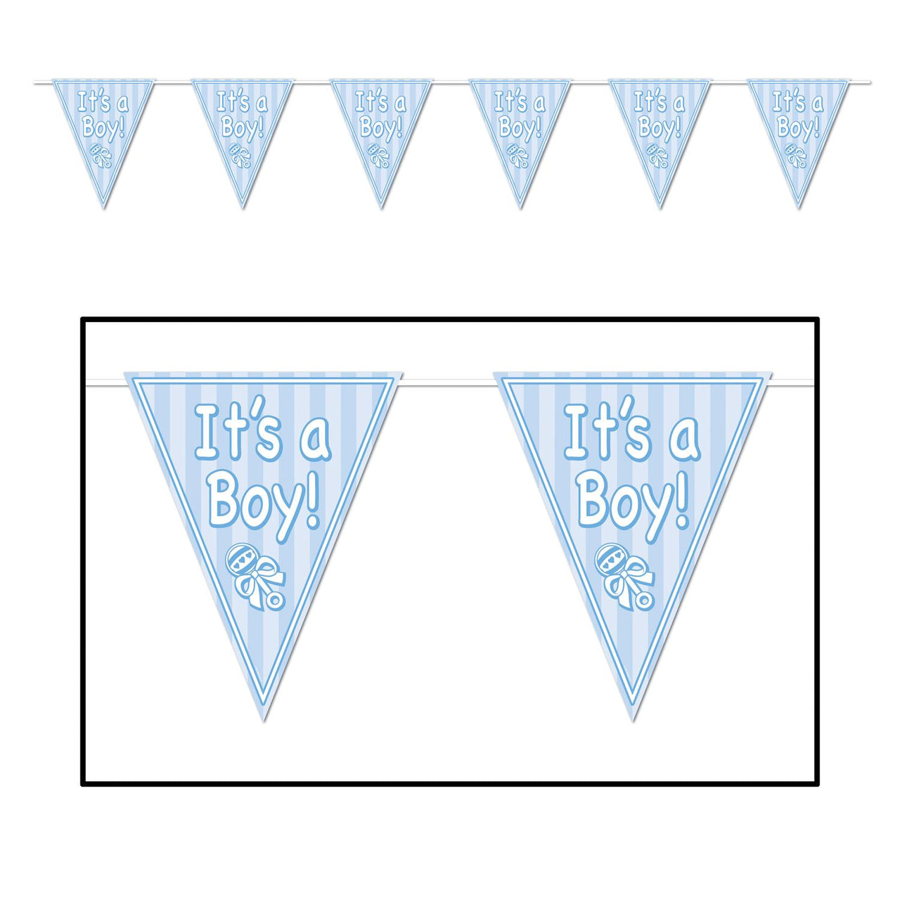 Beistle It's A Boy! Pennant Banner