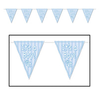 Beistle It's A Boy! Pennant Banner