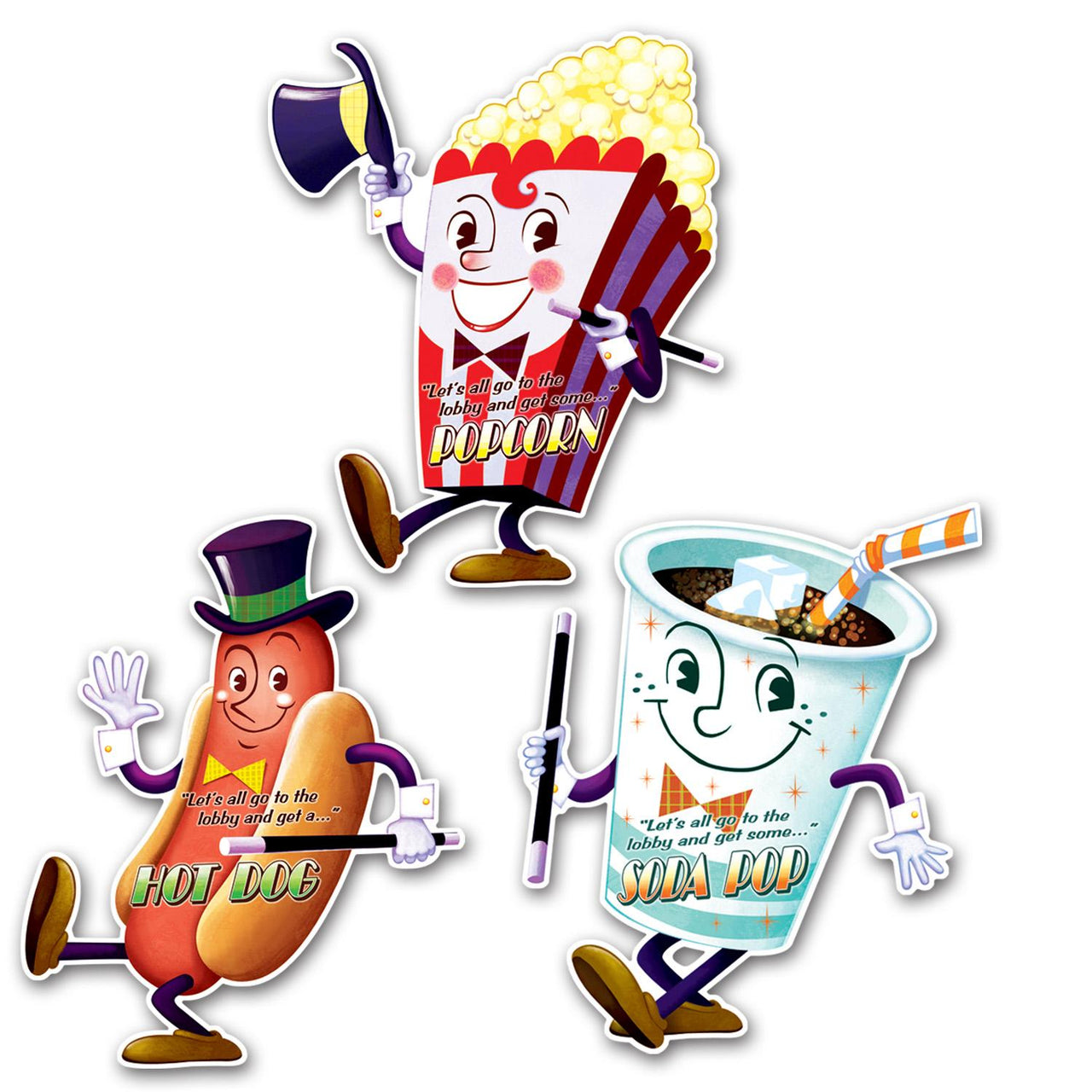 Beistle Movie Night Party Cutouts (3/Pkg)