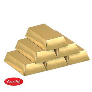 Bulk Foil Gold Bar Favor Boxes (Case of 144) by Beistle