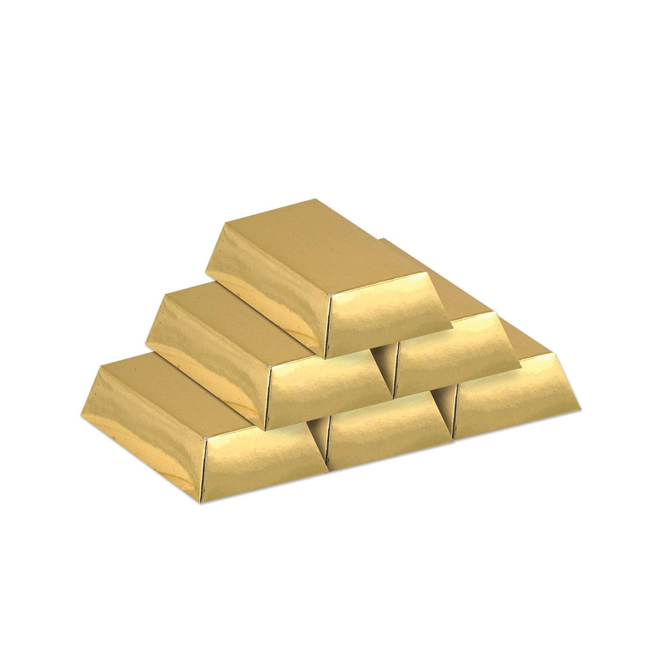 Beistle Foil Gold Bar Party Favor Boxes (12/Pkg)