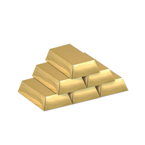 Beistle Foil Gold Bar Party Favor Boxes (12/Pkg)