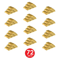 Western Party Supplies - Plastic Gold Bar Decorations
